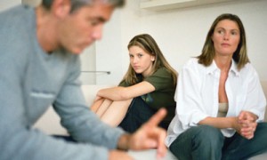 Troubled couple with teen daughter; parenting issues.